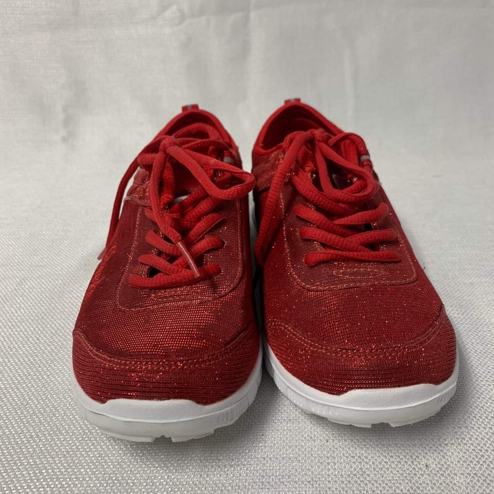 Cheeks by Tony Little - red mesh sneakers